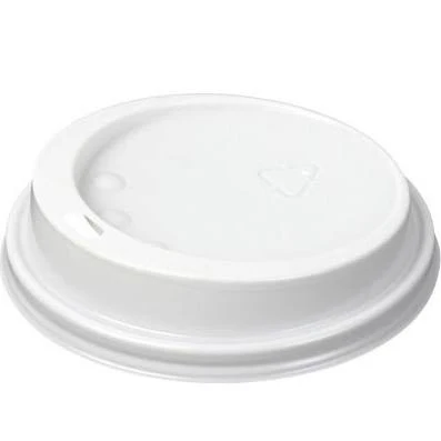 Domed 10oz/12oz/16oz PP Plastic White Lids 1x1000