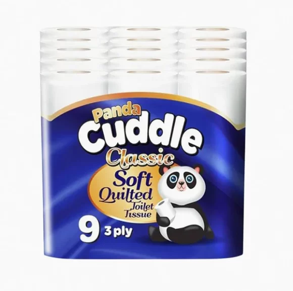 PANDA Cuddle 3Ply Toilet Rolls 9x5 Rolls