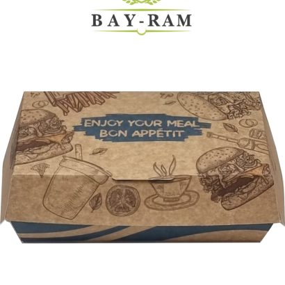 BB10 (Blue) Kraft Fish&Chip Boxes Bayram 1x200