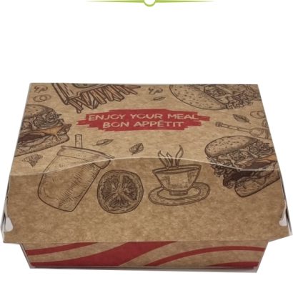 BB9 (Red) Kraft Takeaway Chips Boxes Bayram 1x200