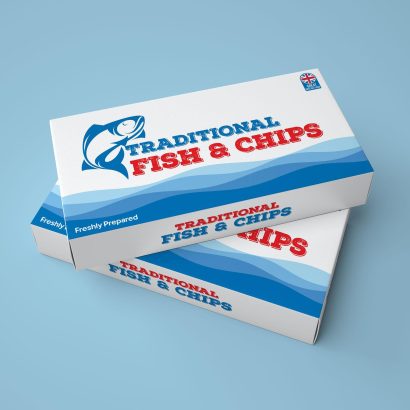 Fish & Chips Box 10" (Medium)  1x100